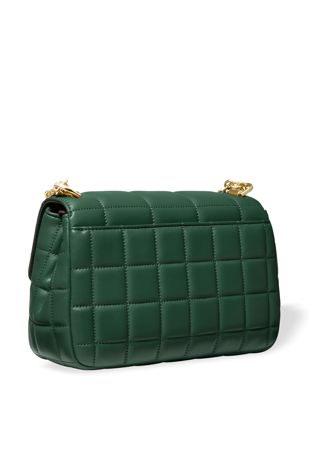 Soho LG Quilted Leather Shoulder Bag in Moss MICHAEL KORS
