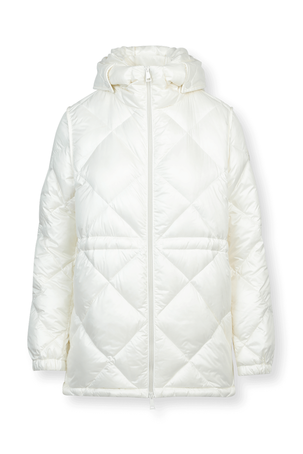 תמונה קידמית של Sargas Short Parka in White