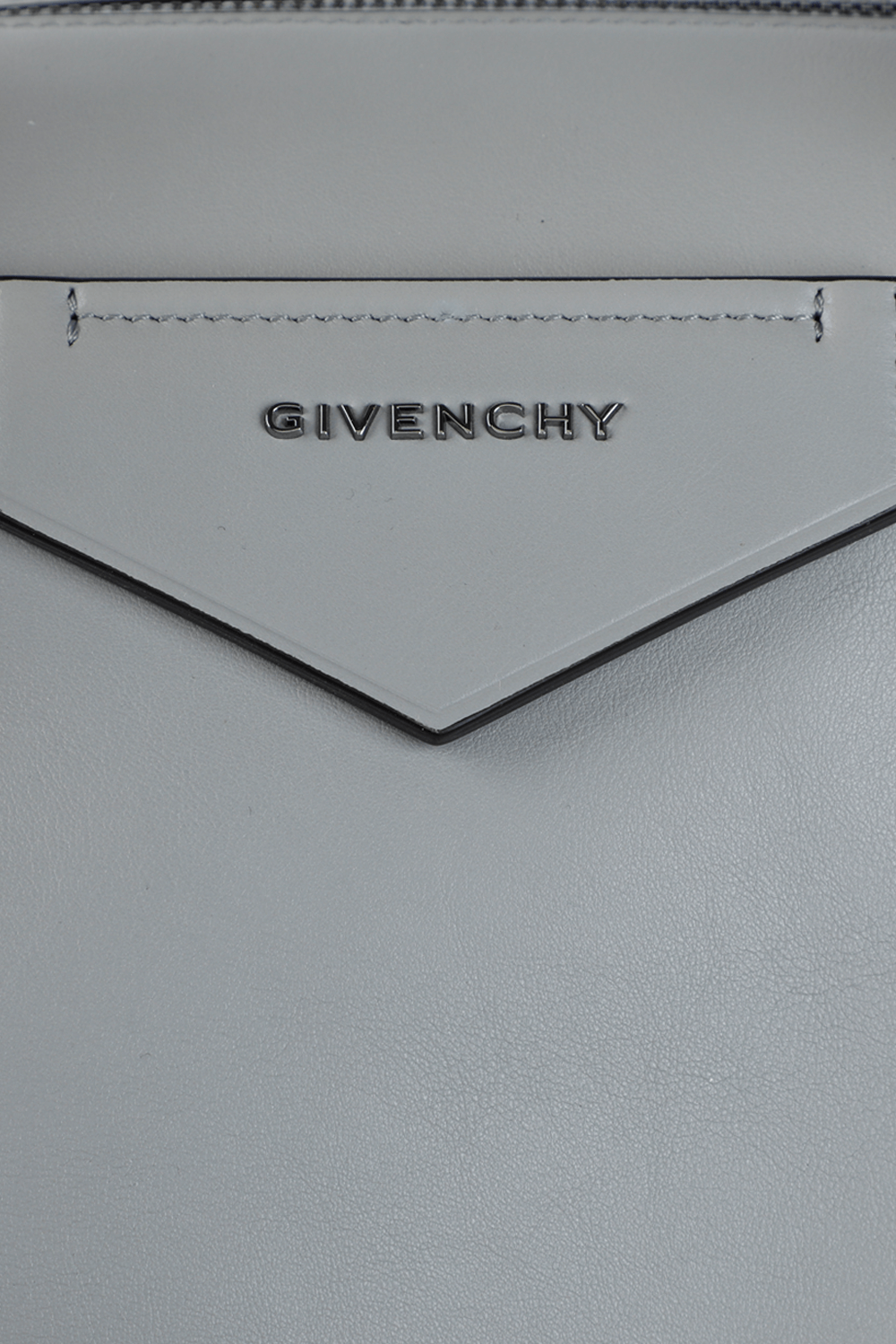 תיק אנטיגונה גדול מעור בצבע אפור