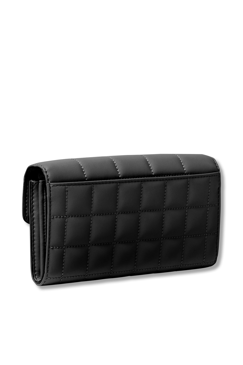 soho large studded quilted faux leather shoulder bag
