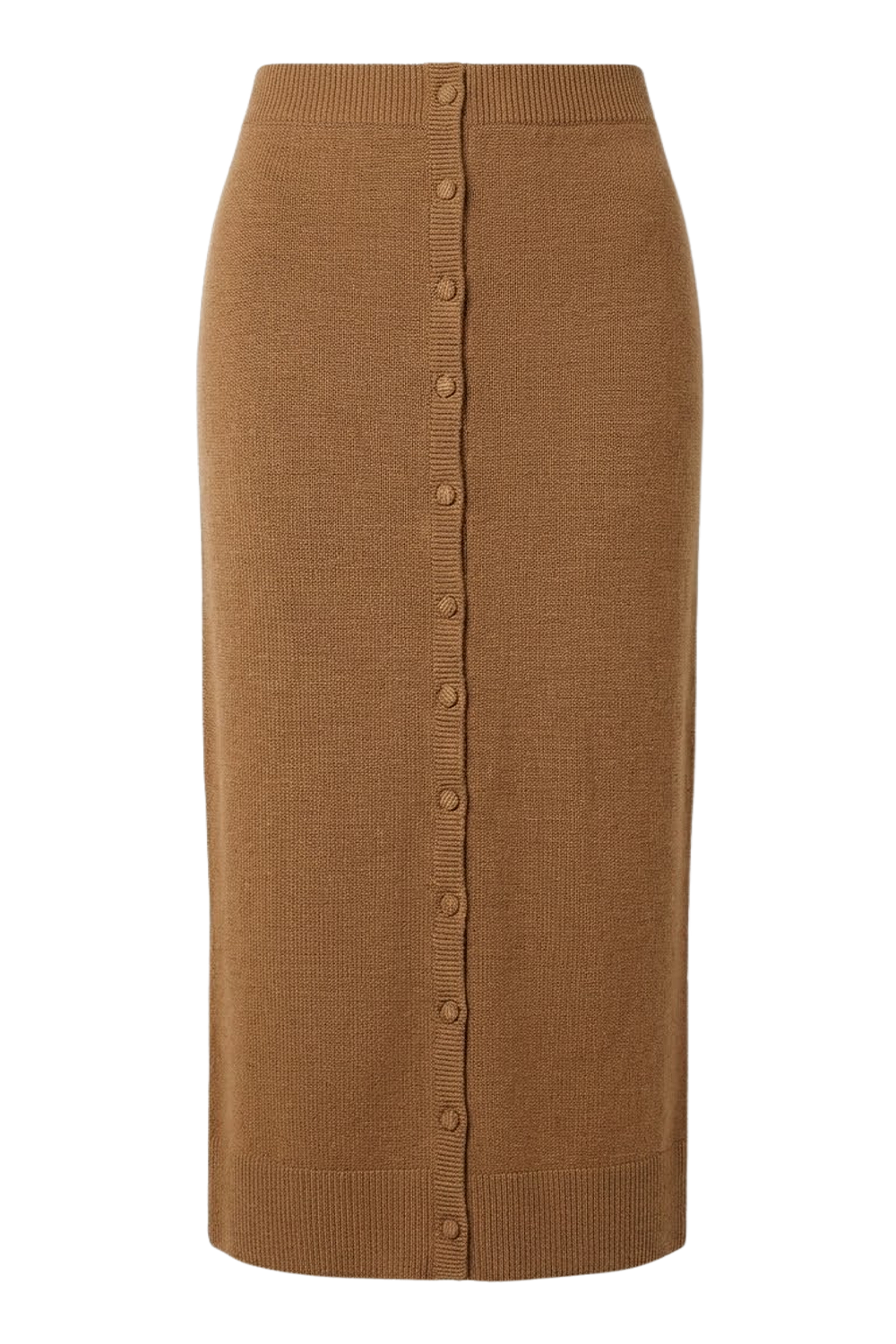 תמונה קידמית של חצאית צמר מידי