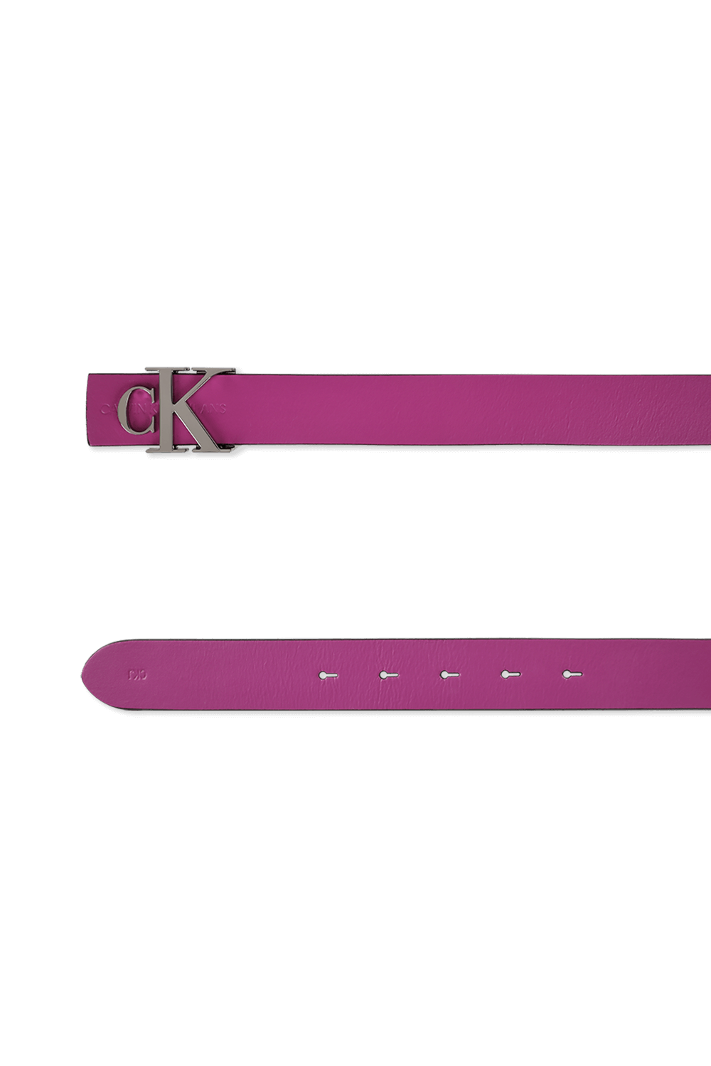 30mm Logo leather Belt in Purple CALVIN KLEIN