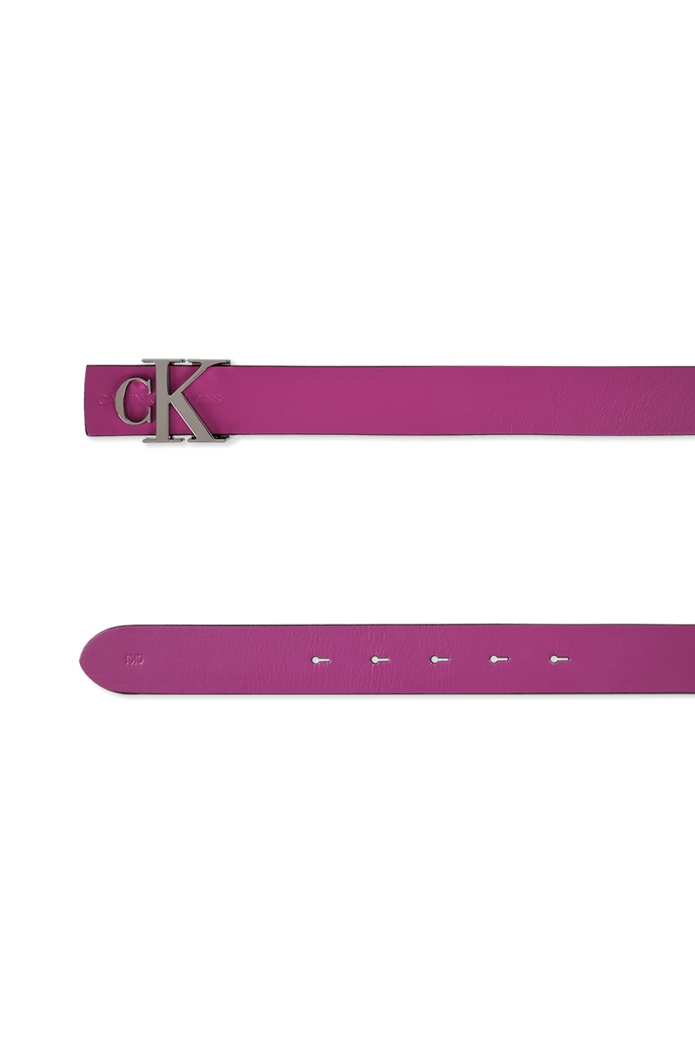 תמונה אחורית של 30mm Logo leather Belt in Purple