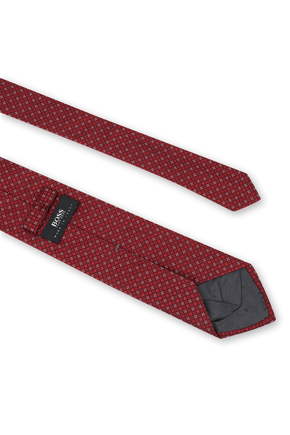 תמונה אחורית של Textured Tie in Red