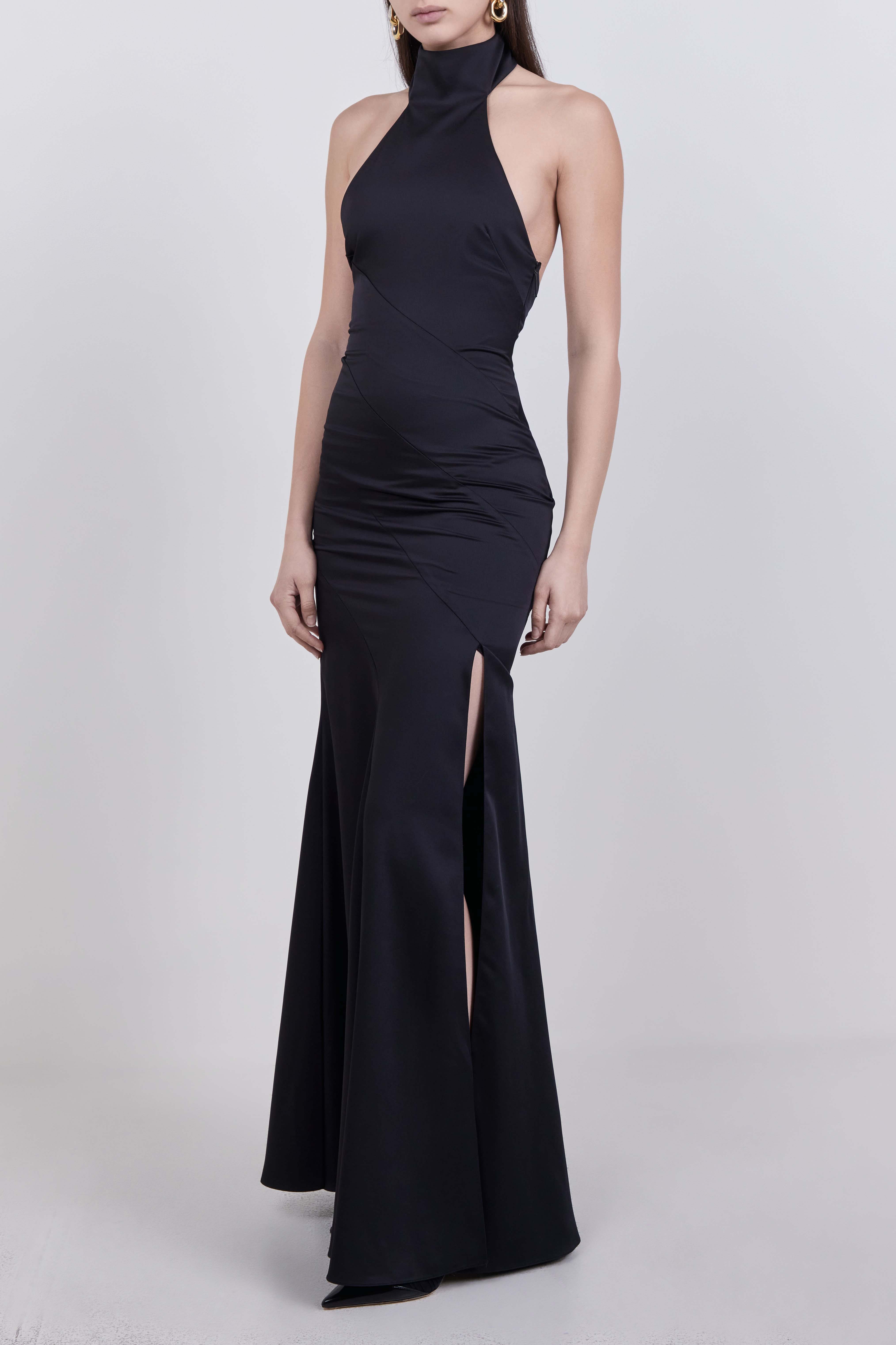 תמונת דוגמן קידמית של שמלת מקסי