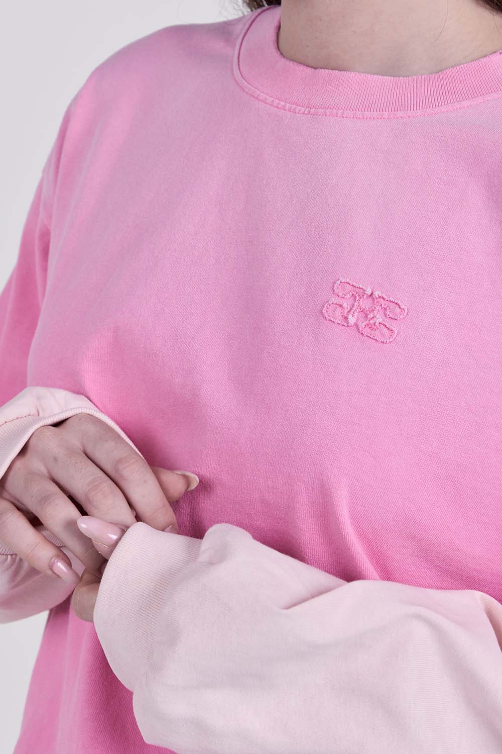 תמונת תקריב דוגמן של חולצת טי שרוול ארוך