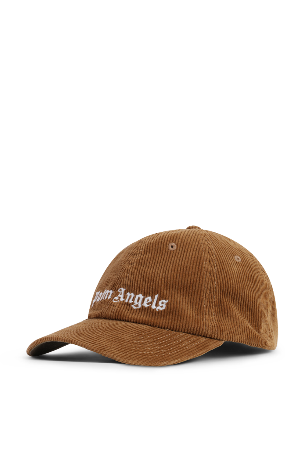 תמונה קידמית של כובע מצחייה קורדרוי בגוון חום