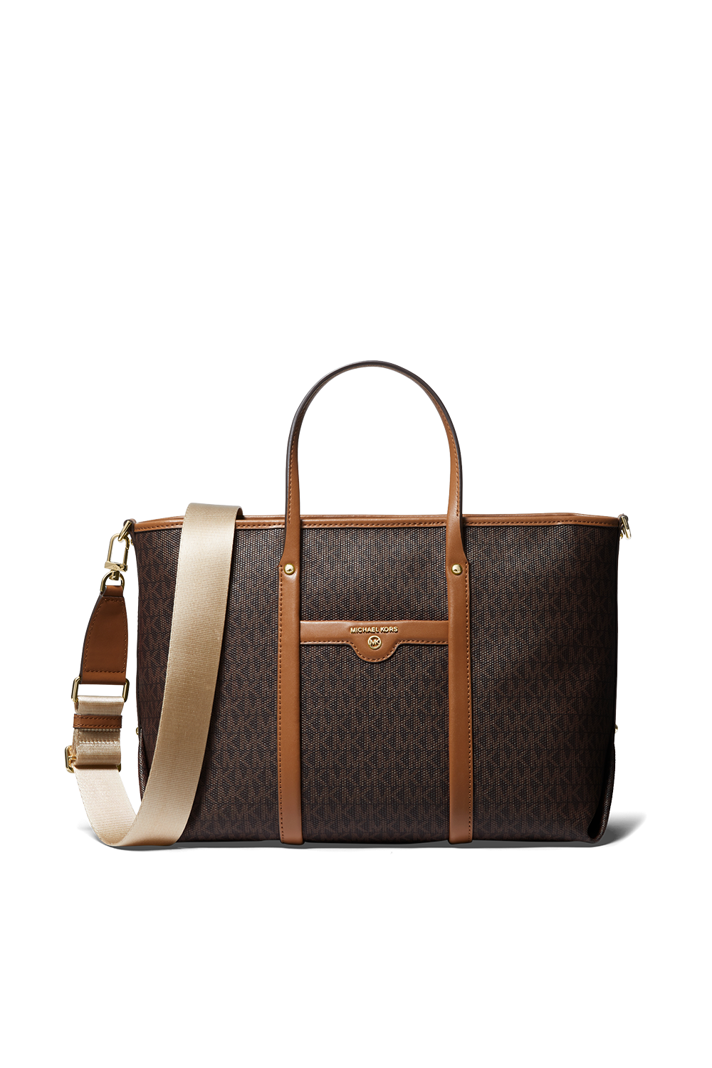 תמונה קידמית של תיק נשיאה בק מונוגרמי