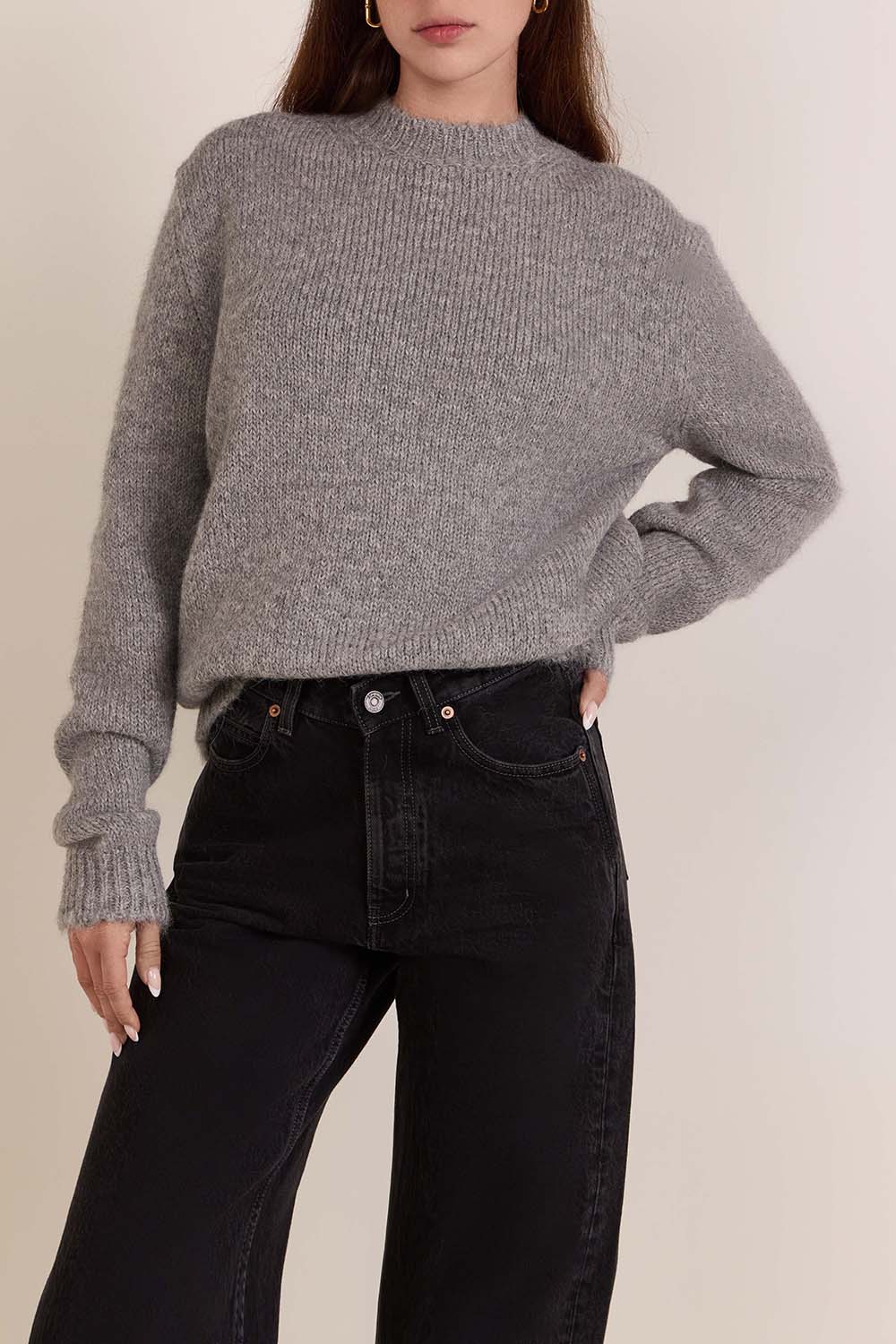 תמונת דוגמן קידמית של סריג צמר