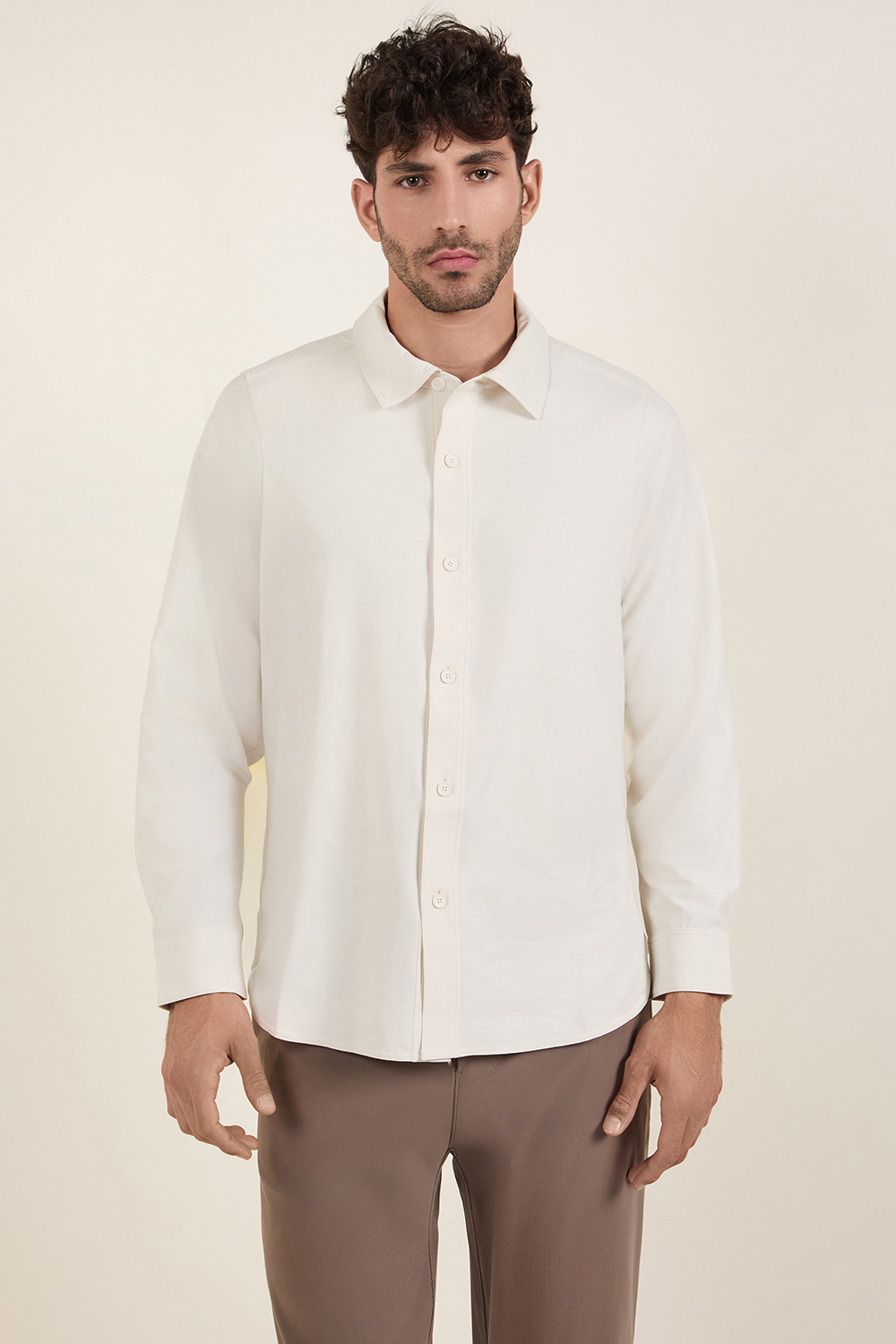 תמונת דוגמן קידמית של LuluLinen Long-Sleeve Shirt