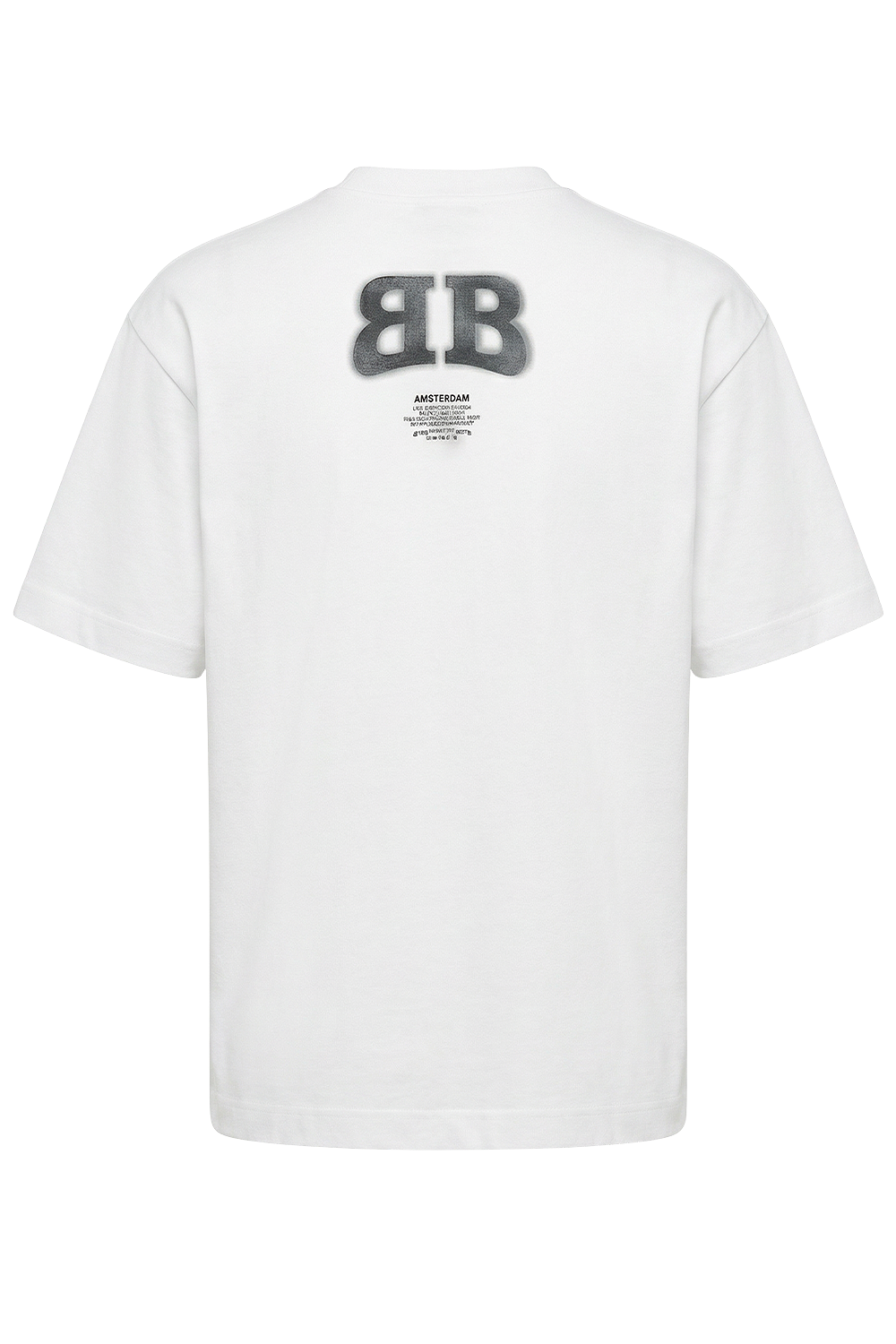 תמונה אחורית של חולצת טי אוברסייז