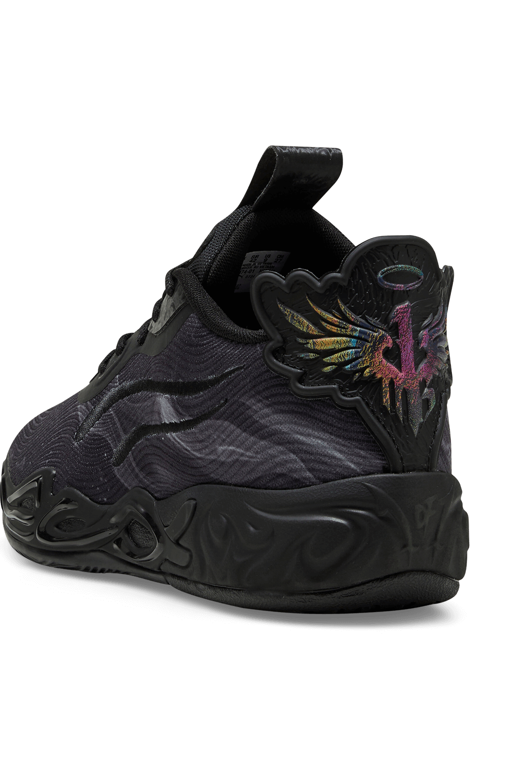 תמונת תקריב של פומה X מלו נעלי כדורסל MB.04