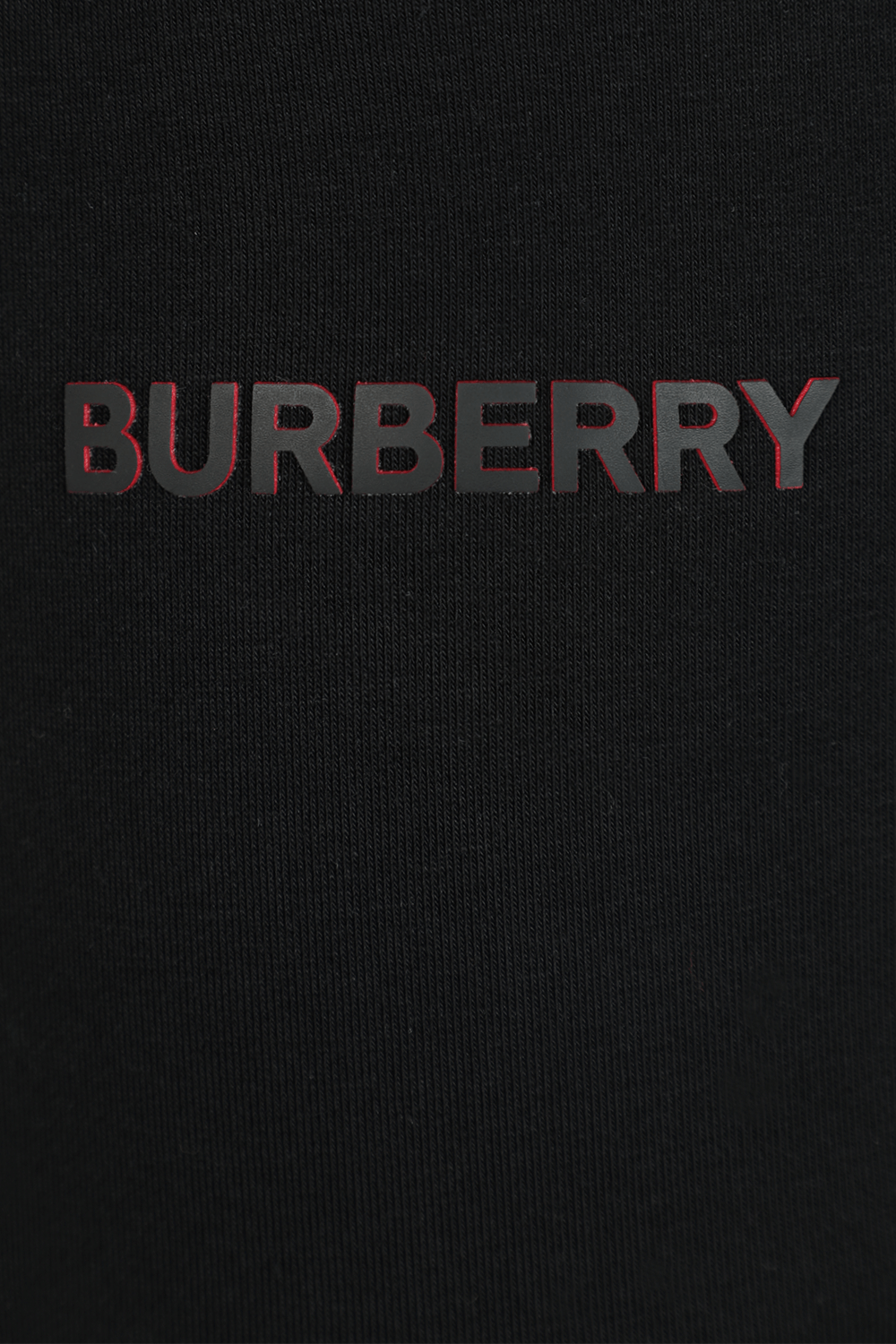 מכנסי ג'וג שחורים עם לוגו BURBERRY