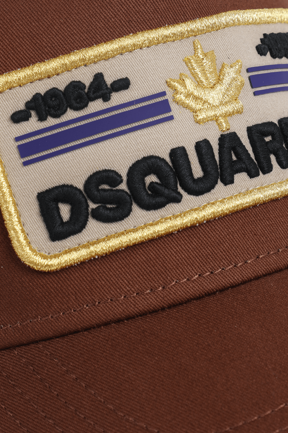 כובע בייסבול עם לוגו פאץ' בצבע בורדו image number null DSQUARED2