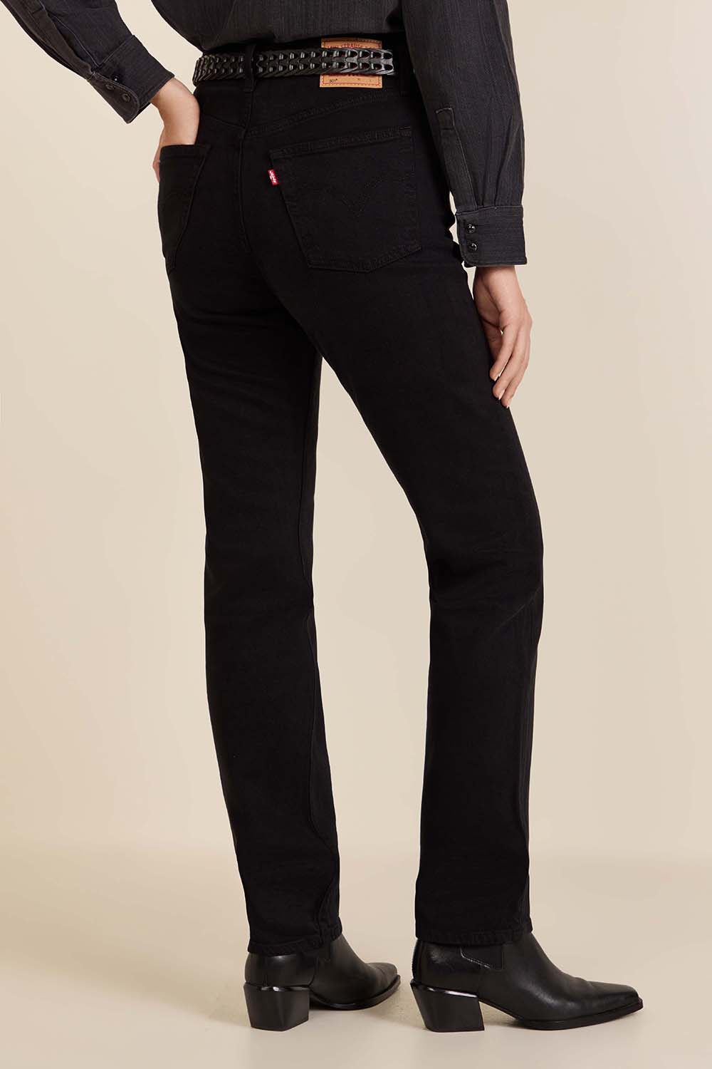 תמונת דוגמן אחורית של מכנסי ג'ינס 501 בגזרה ישרה