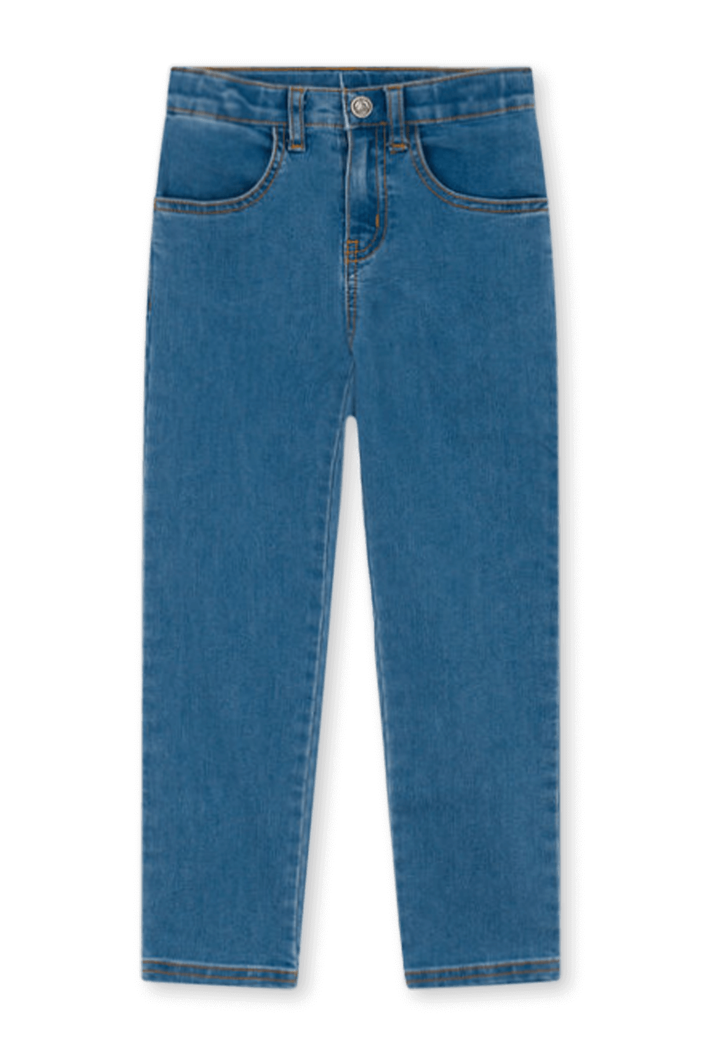 תמונה קידמית של מכנסי ג'ינס בגזרת סלים - גילאי 3-5