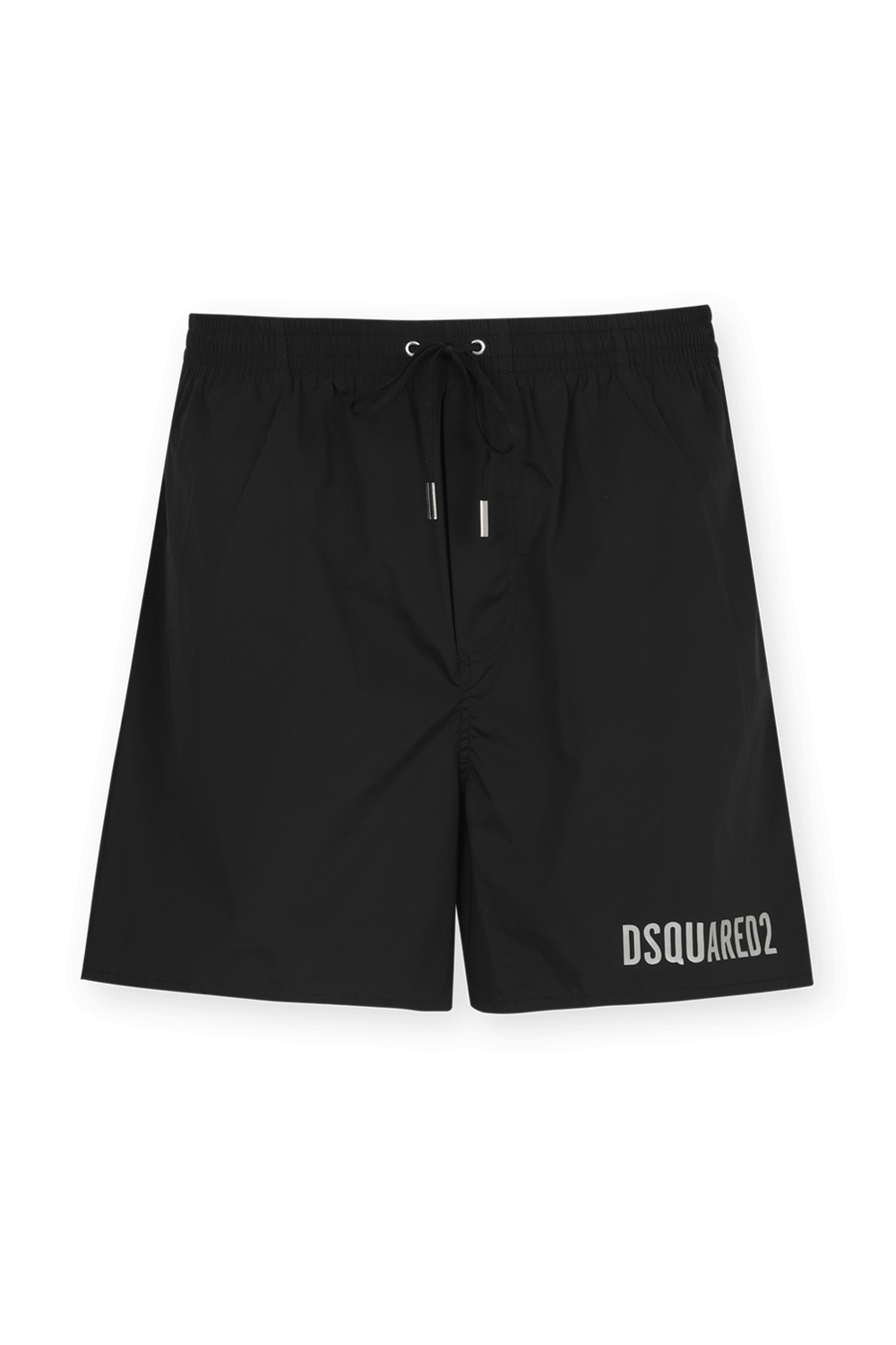 מכנסי בגד ים קצרים שחורים עם לוגו DSQUARED2