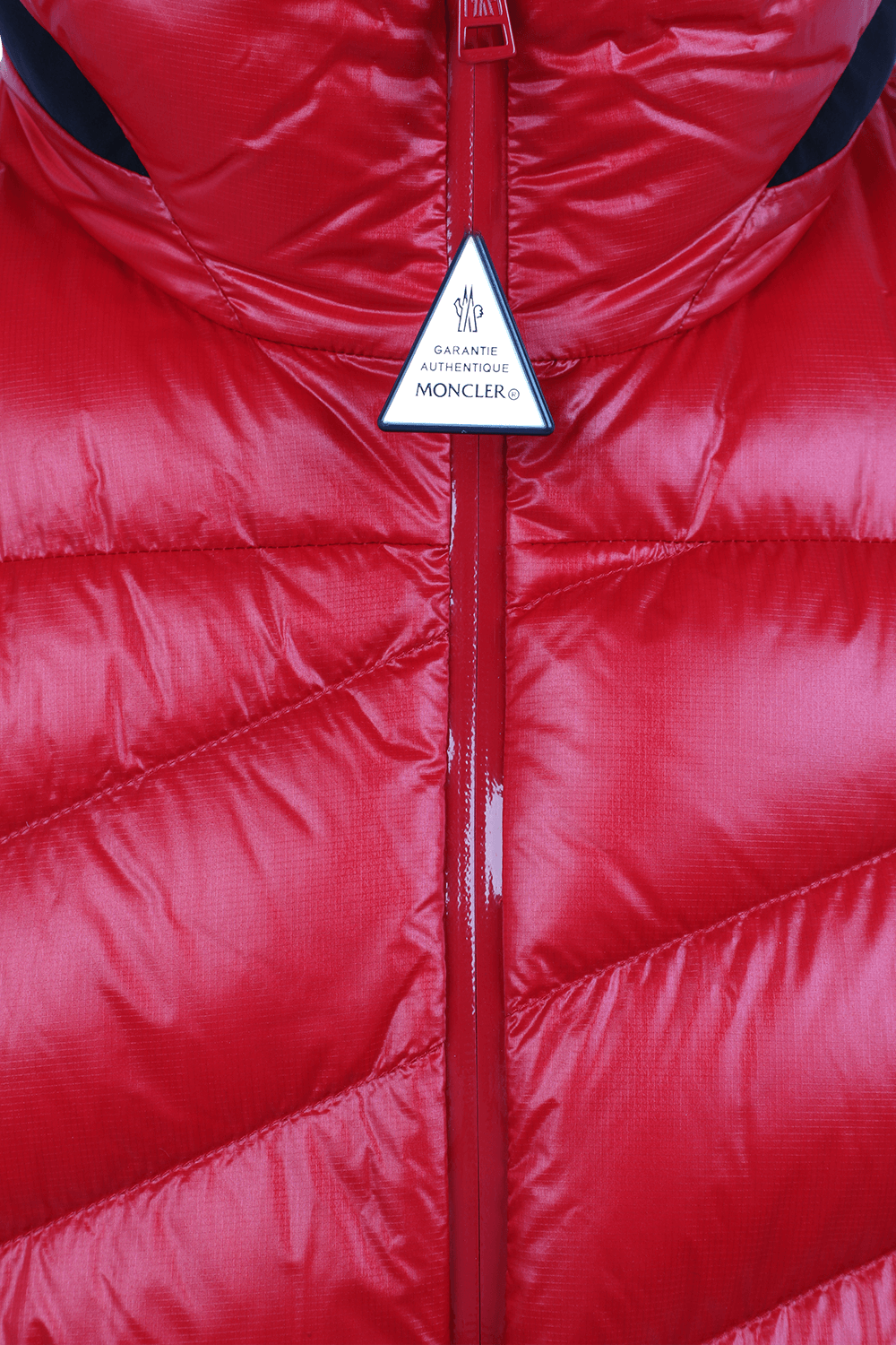 תמונה אחורית של מעיל פאפר הנין בגוון אדום מבריק