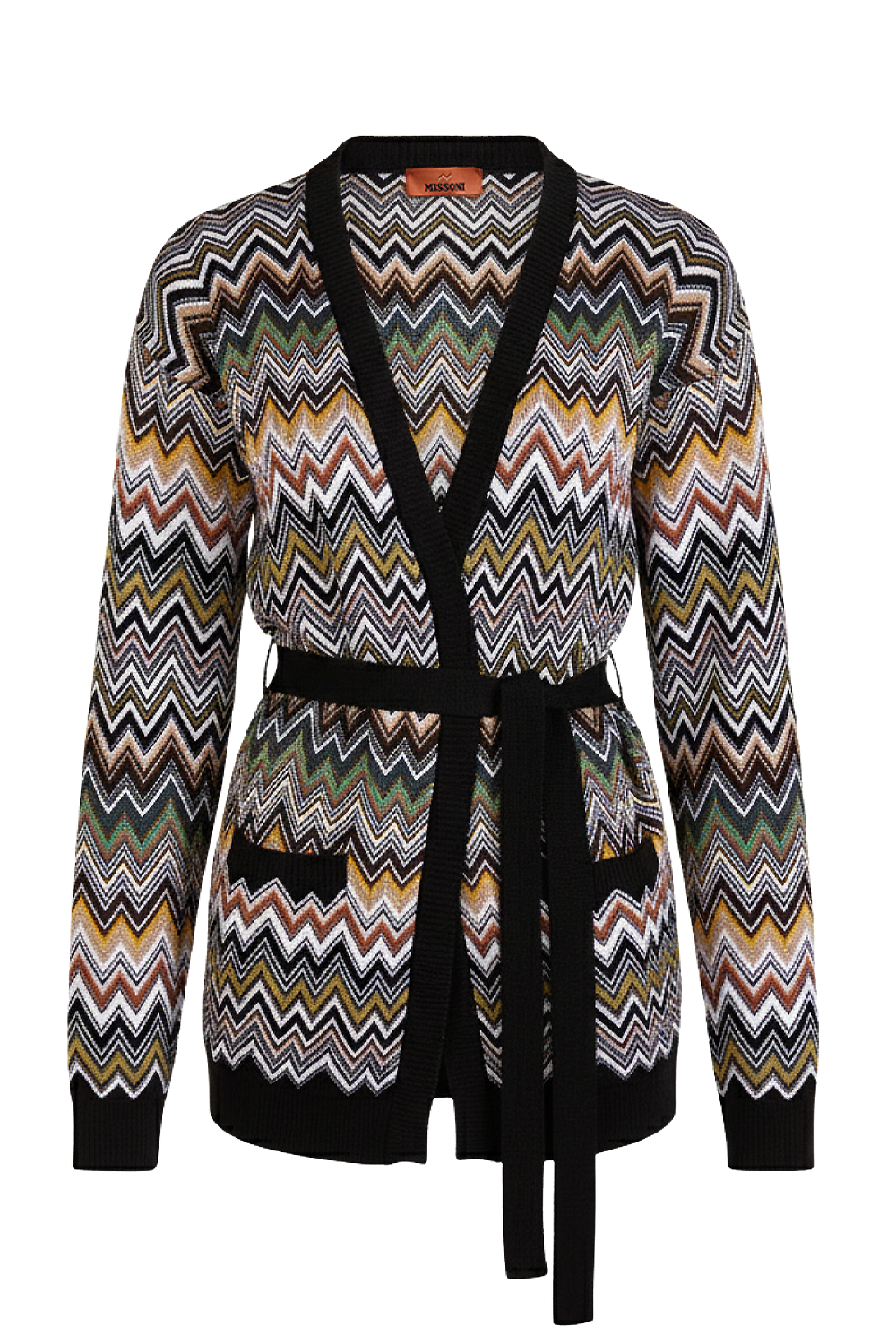 תמונה קידמית של קרדיגן צמר וויסקוזה