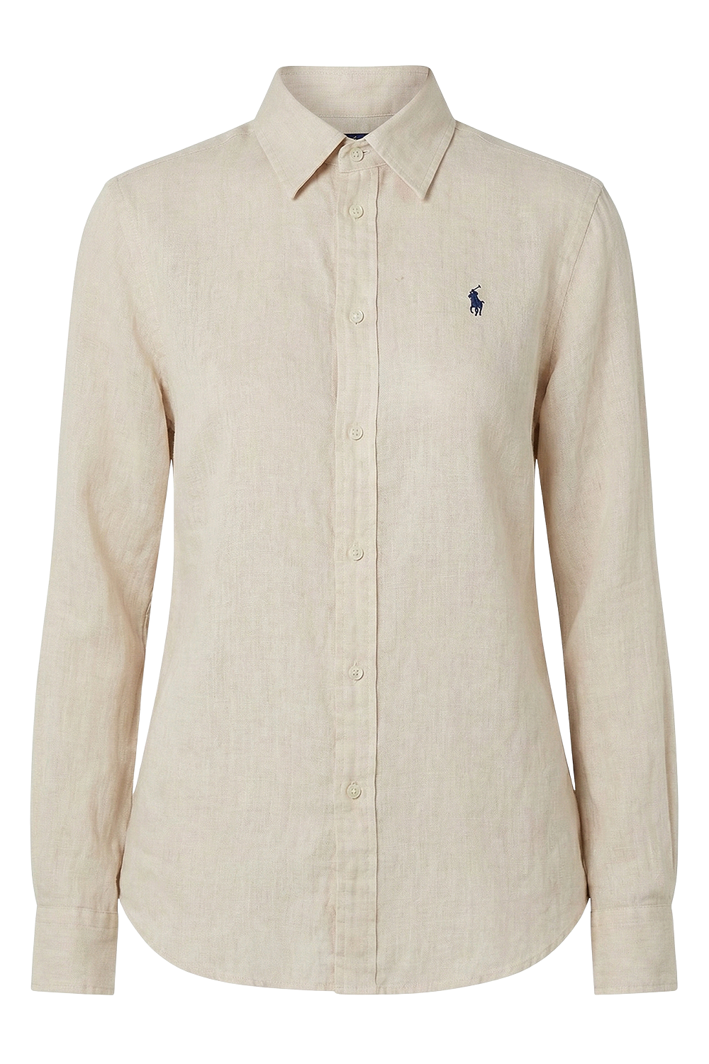 תמונה קידמית של חולצת כפתורים פשתן