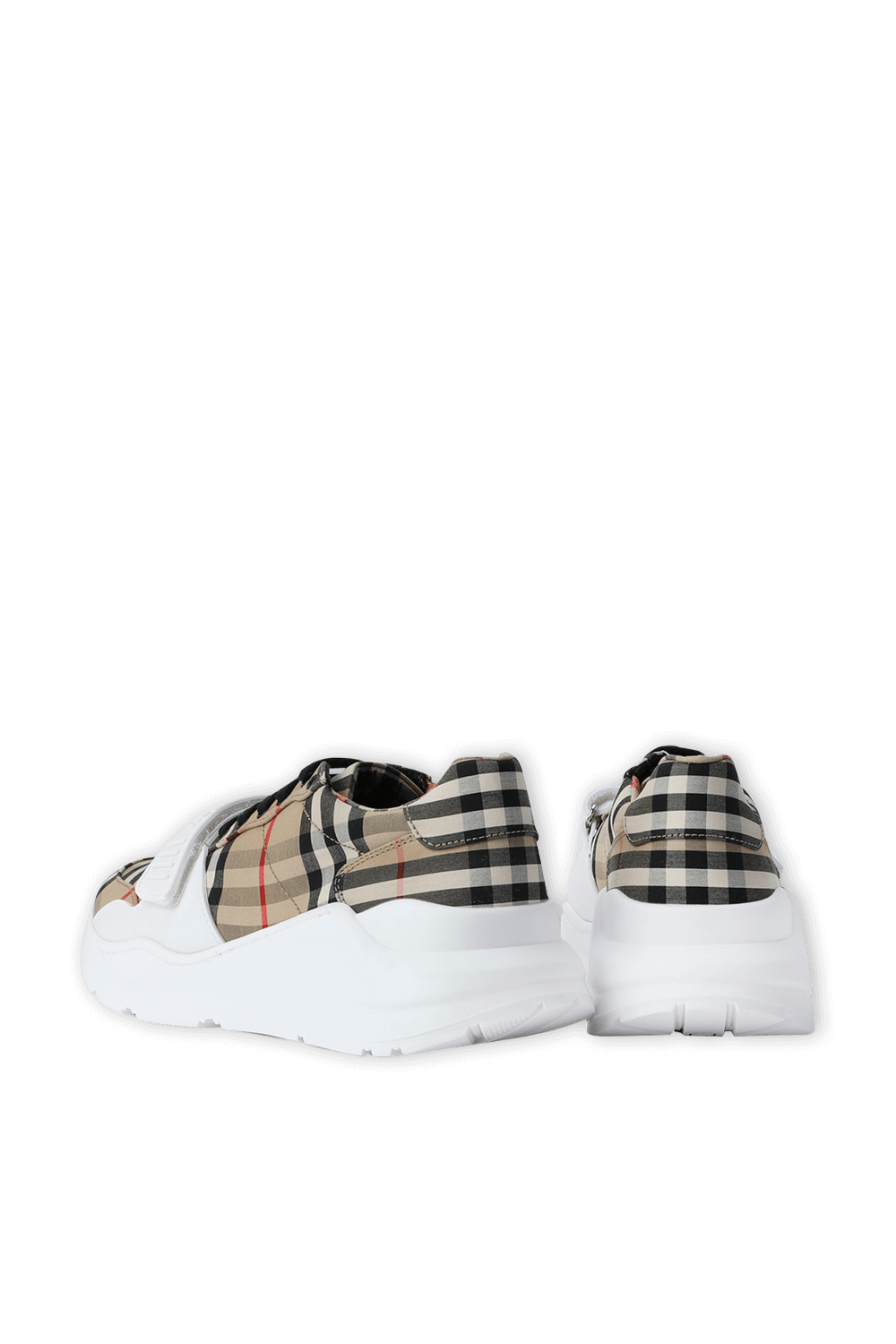 תמונת תקריב של Vintage Check Cotton Sneakers