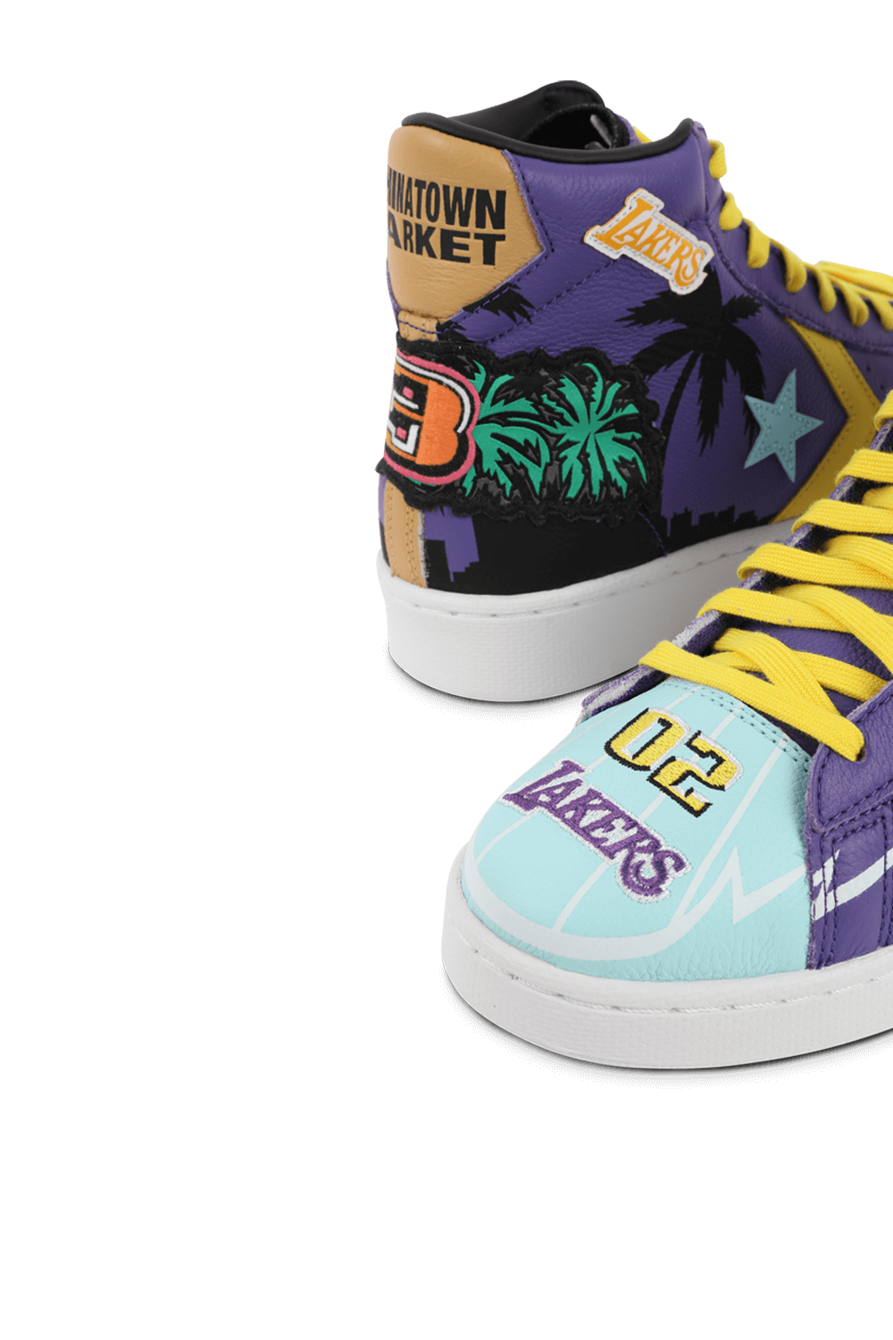 תמונת תקריב של Pro Leather Hi Prism Violet Poolside Sneaker