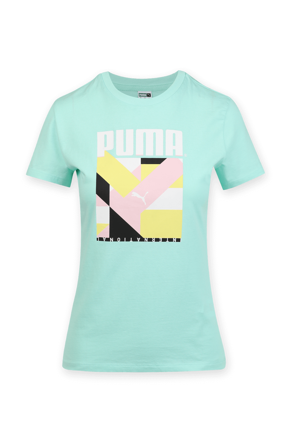 תמונה קידמית של International Graphic Tee Green Pastel