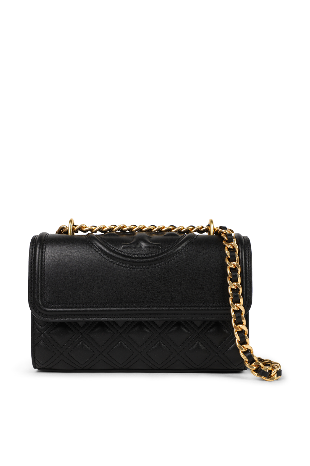 תמונה קידמית של תיק כתף פלמינג בגוון שחור