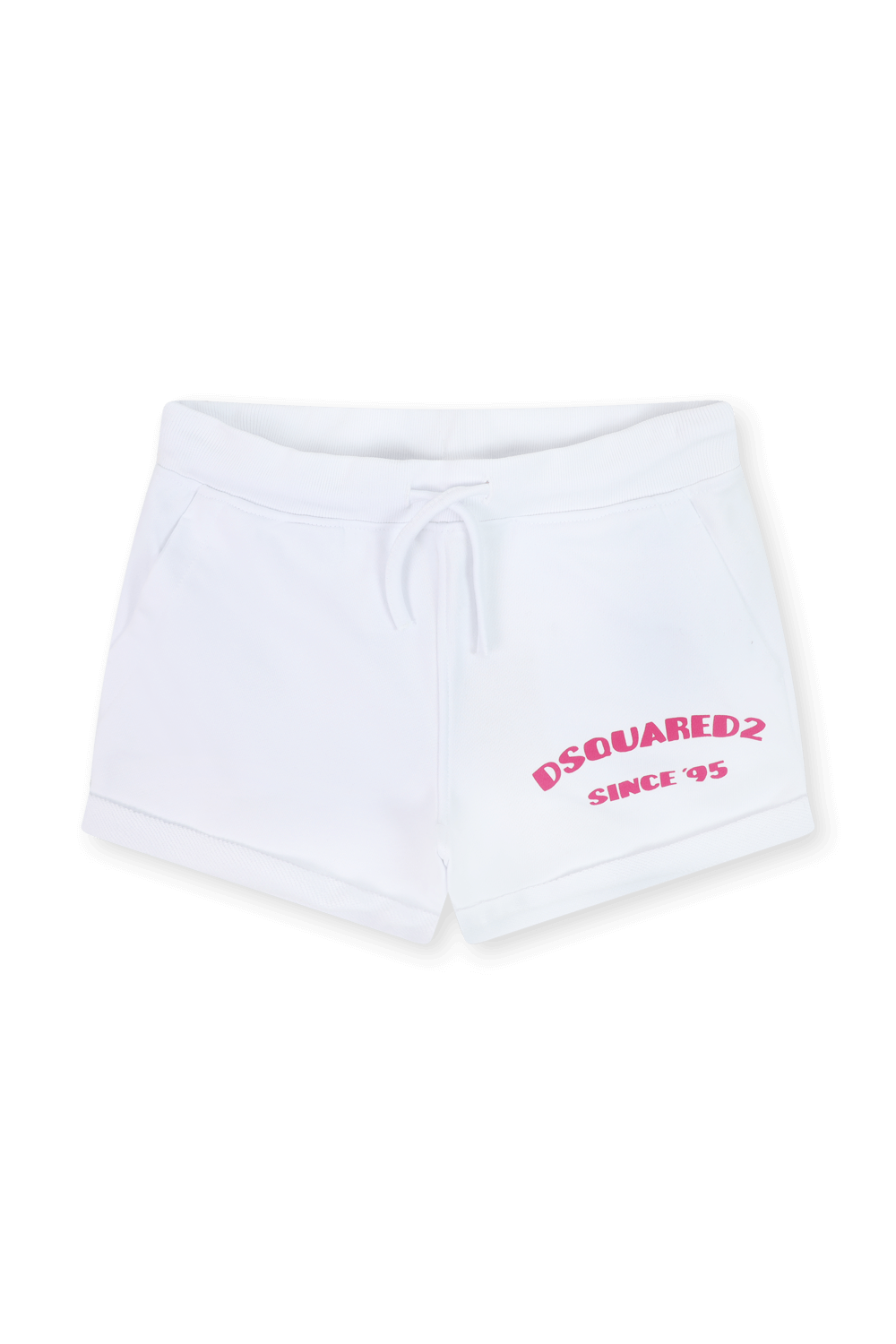 גילאי 4-16 מכנסונים לבנים עם לוגו DSQUARED2 KIDS