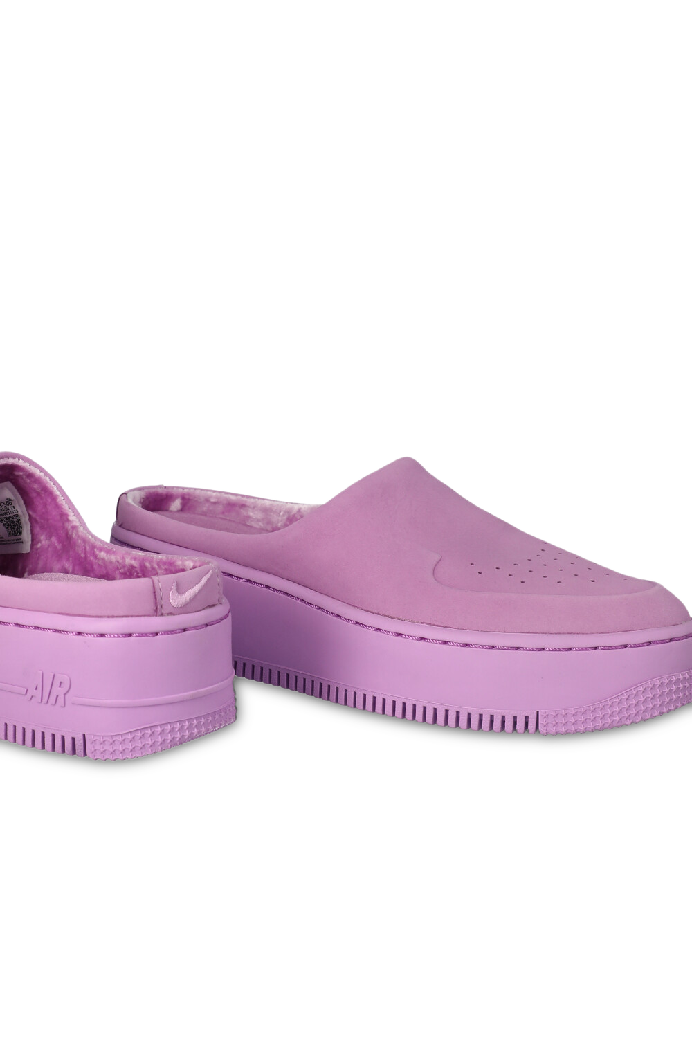 תמונת תקריב של נעלי סליידס אייר פורס