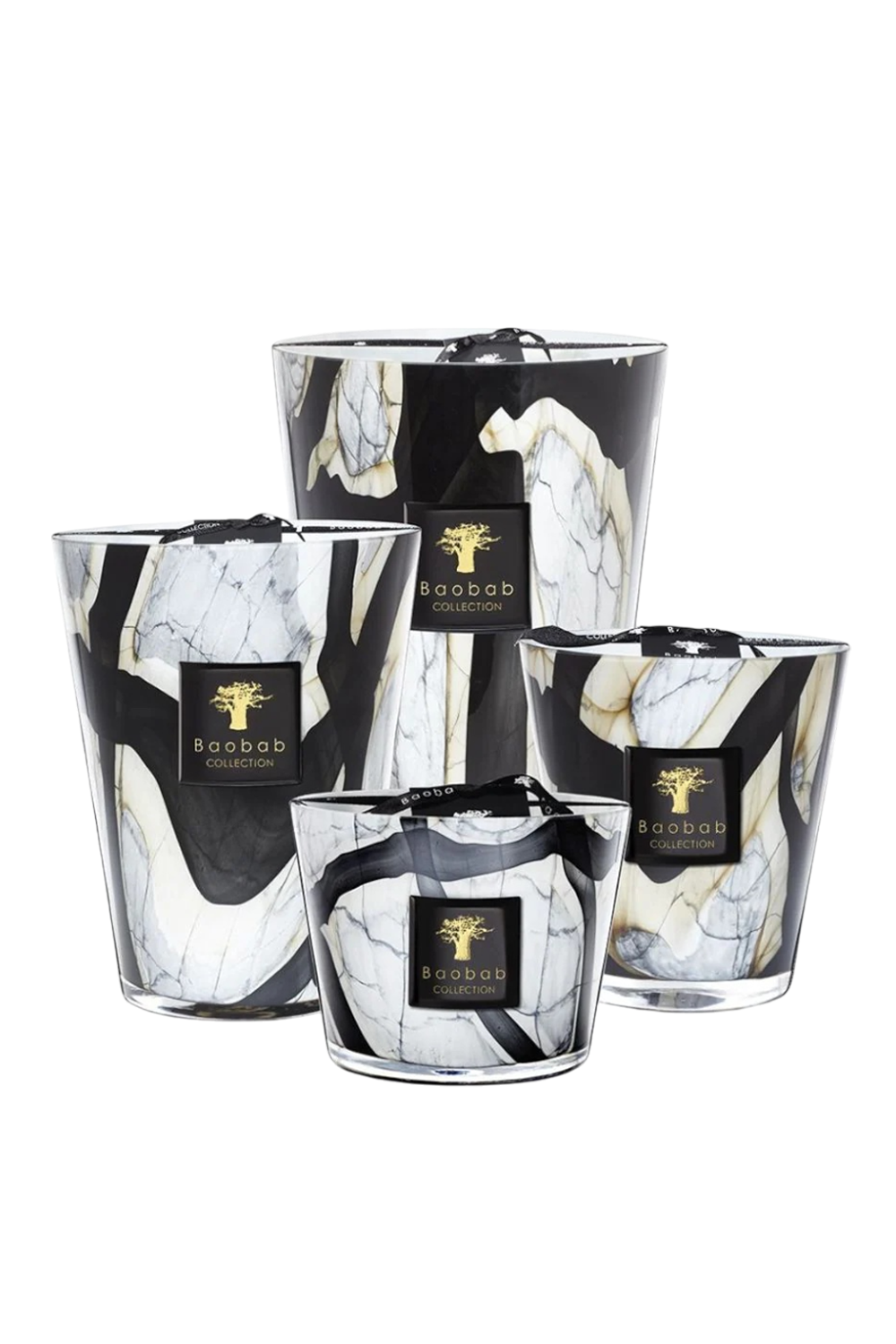 תמונה אחורית של 10 Stones Marble Candle