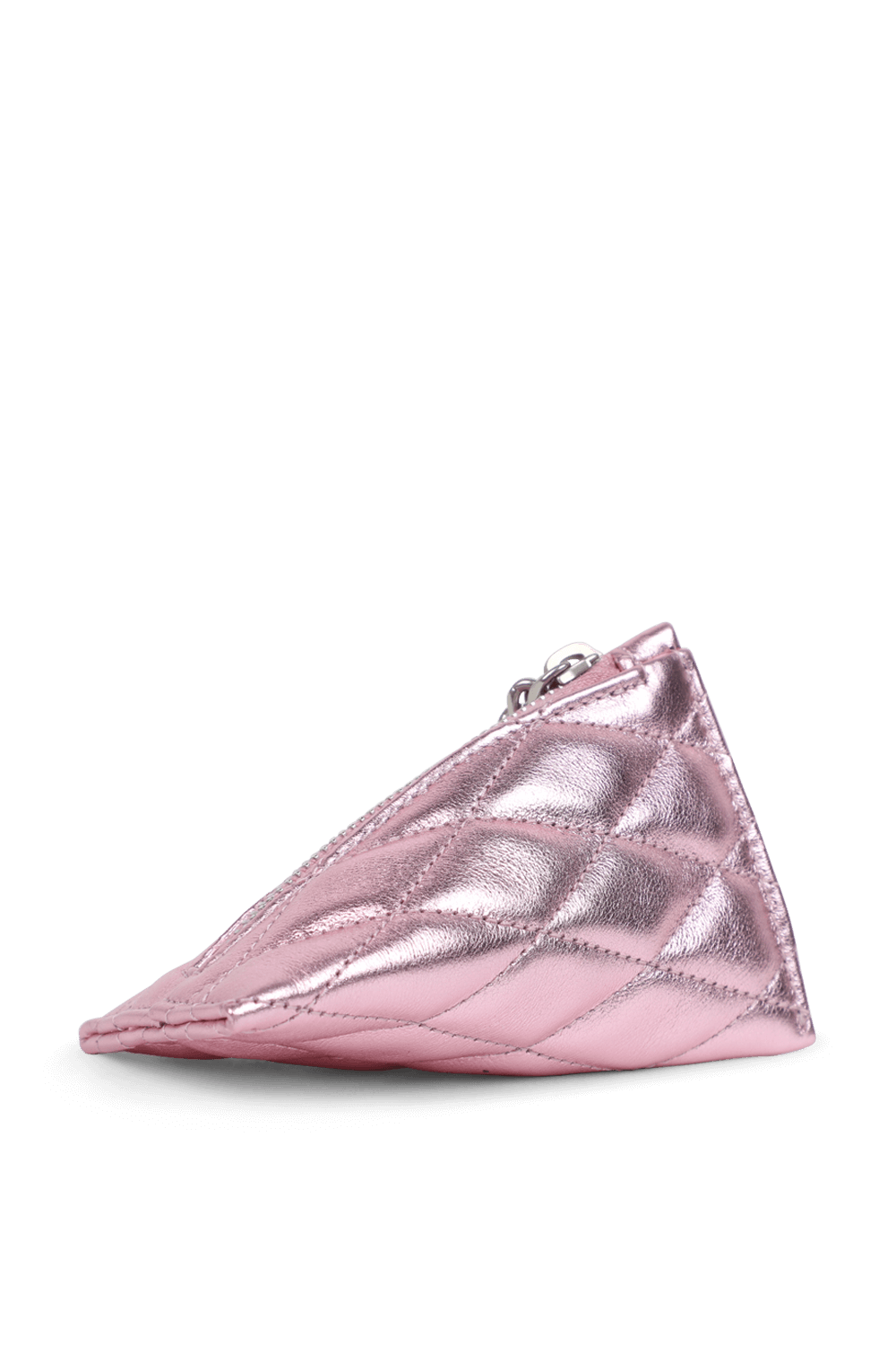 תמונה אחורית של תיק ברלינגו בגודל קטן בגוון ורוד מבריק