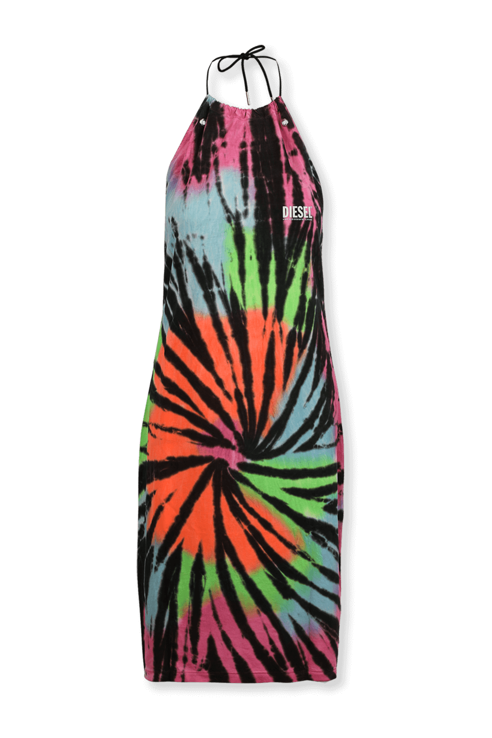 תמונה קידמית של שמלת מיני טאי דאי צבעונית