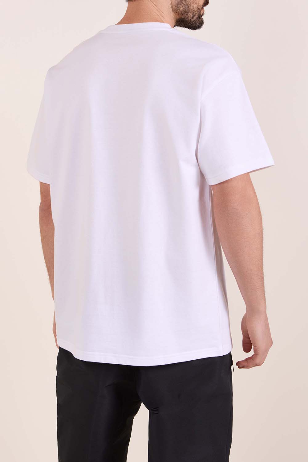 תמונת דוגמן אחורית של חולצת טי