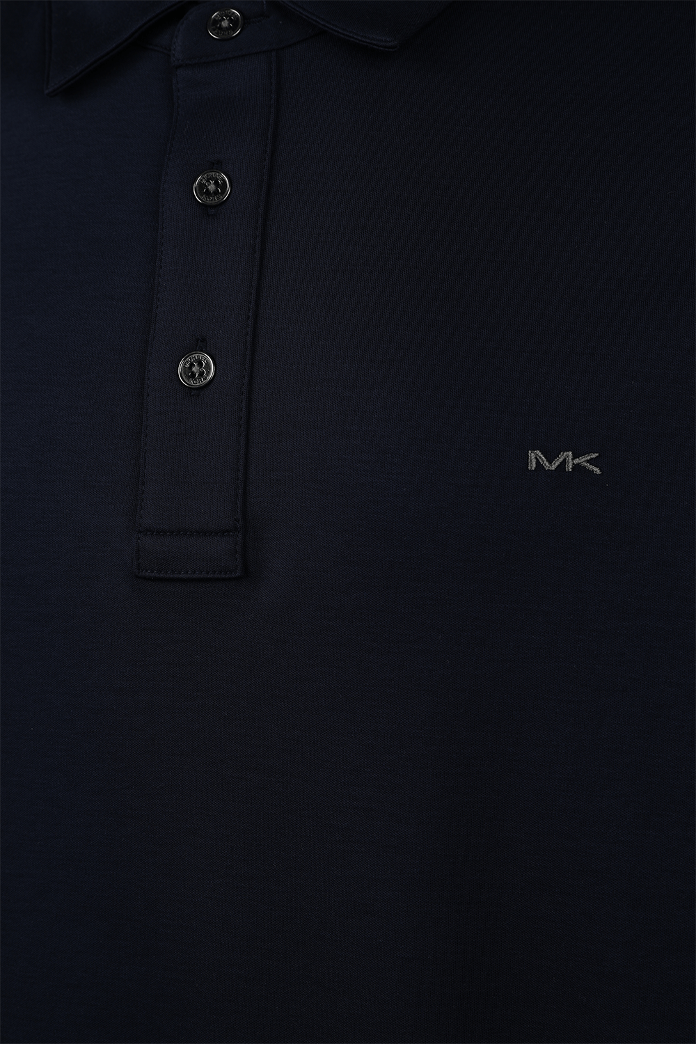 חולצת פולו קצרה מכותנה עם לוגו מטאלי MICHAEL KORS
