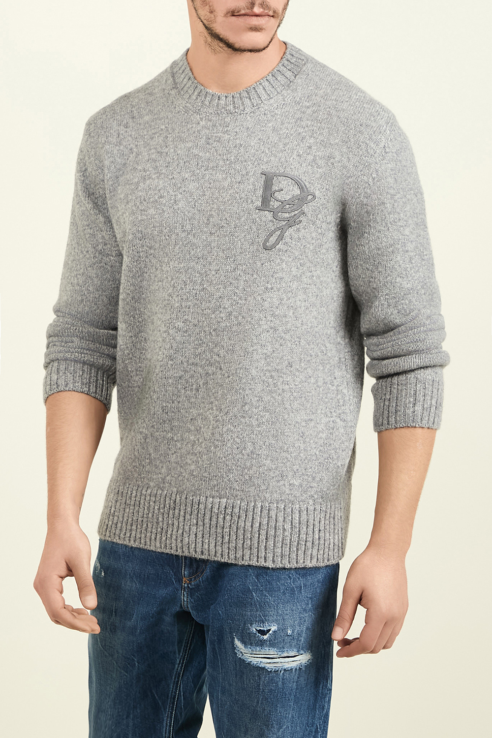 תמונת דוגמן קידמית של סריג צמר