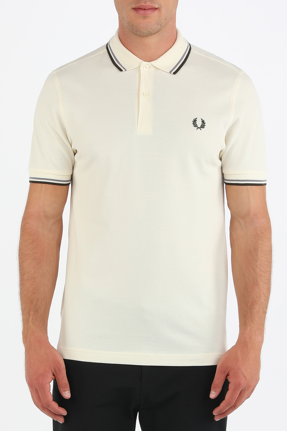 Classic Polo Shirt in White FRED PERRY
