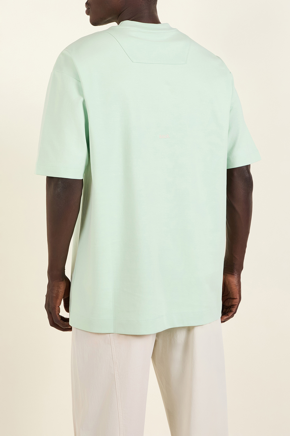 תמונת דוגמן אחורית של חולצת טי