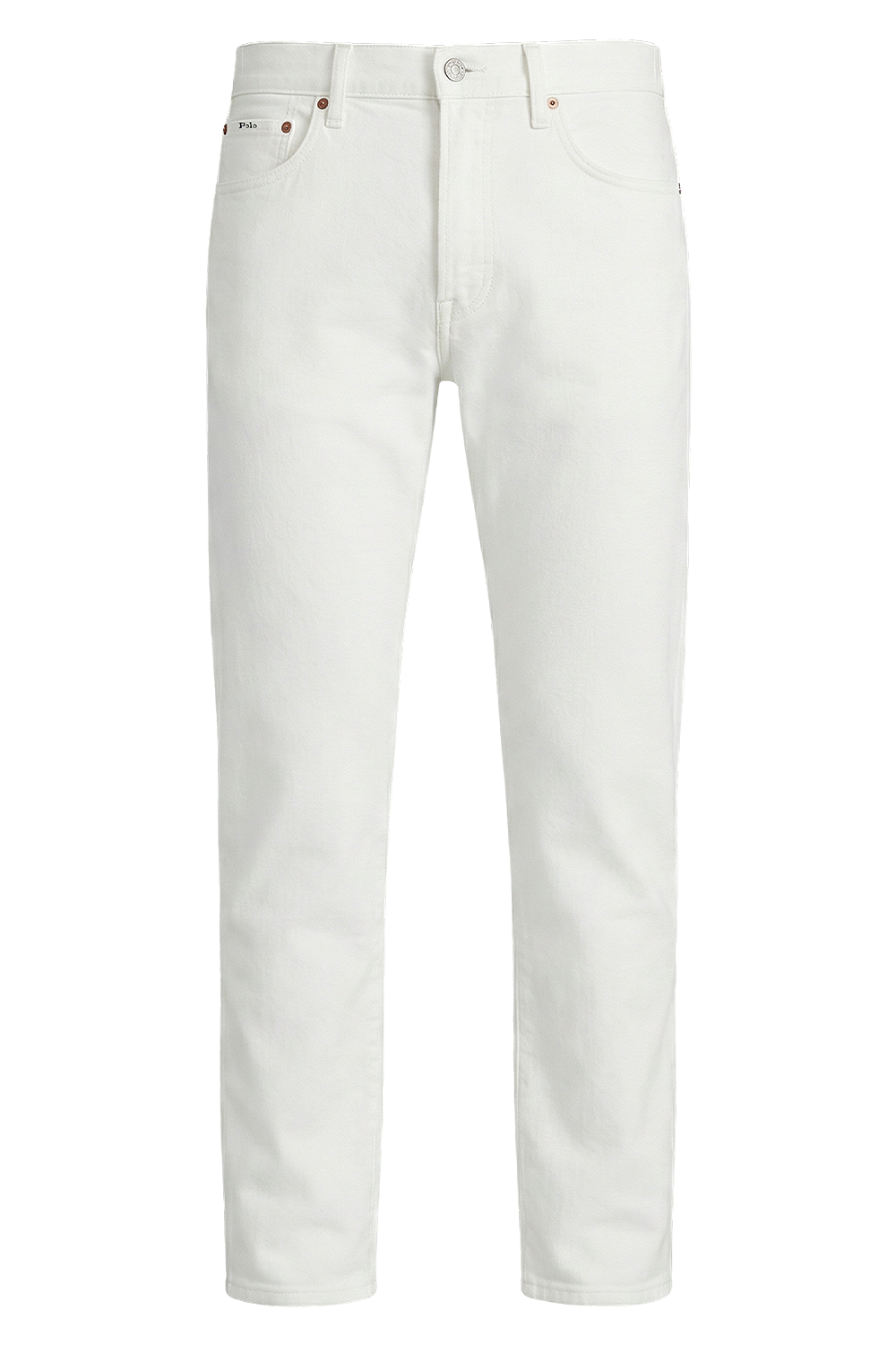 תמונה קידמית של מכנסי ג'ינס בגזרה ישרה