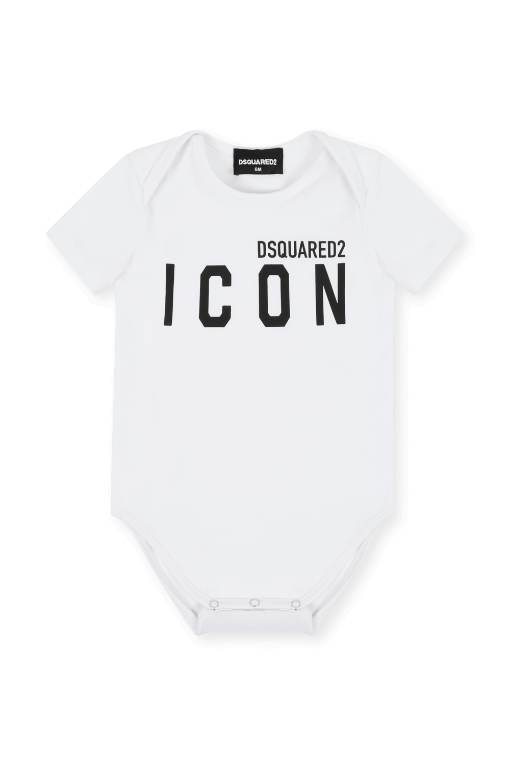 גילאי 6 חודשים – 24 חודשים בגד גוף לבן עם לוגו DSQUARED2 KIDS