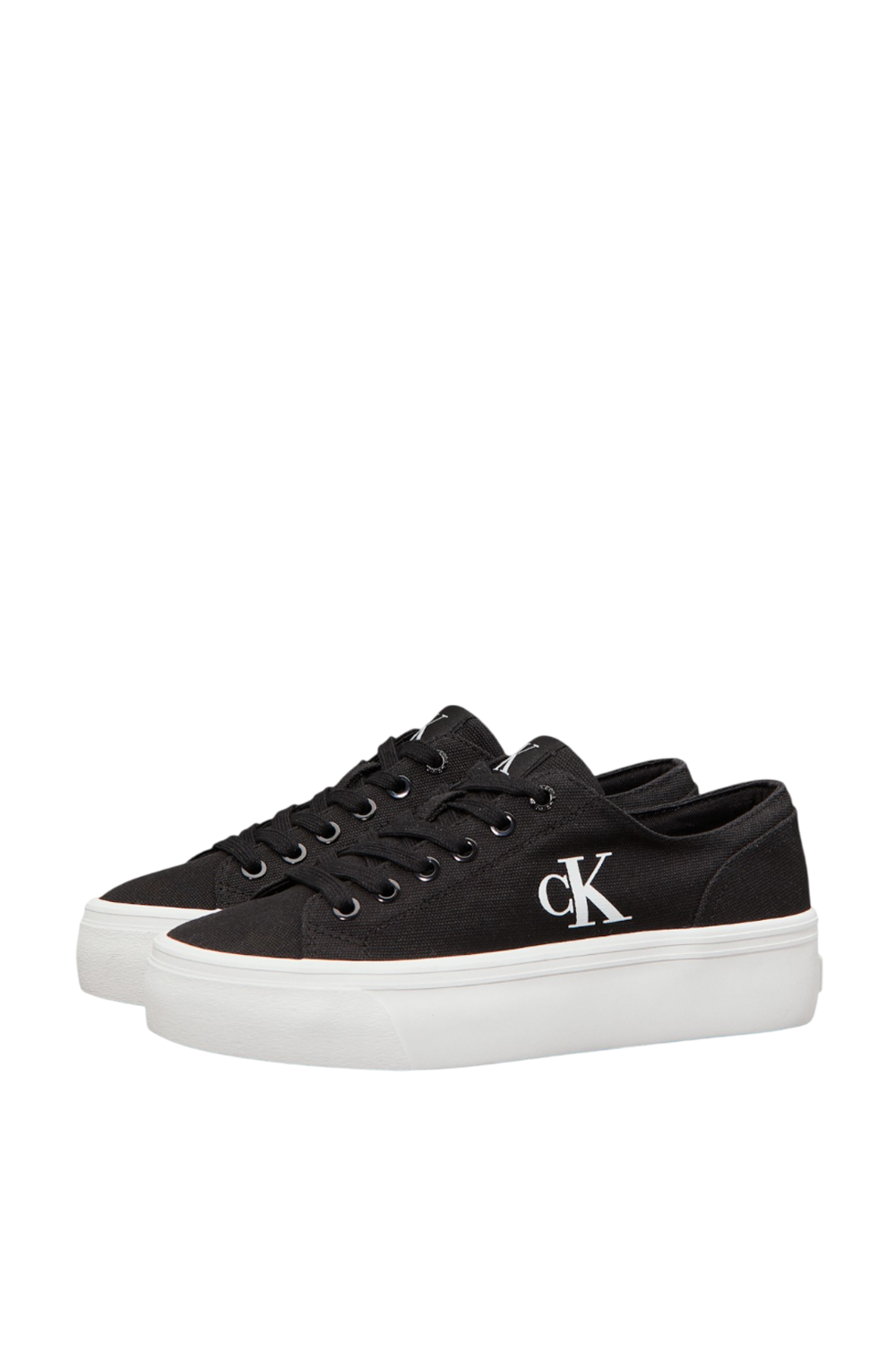 תמונה אחורית של נעלי סניקרס פלטפורמה