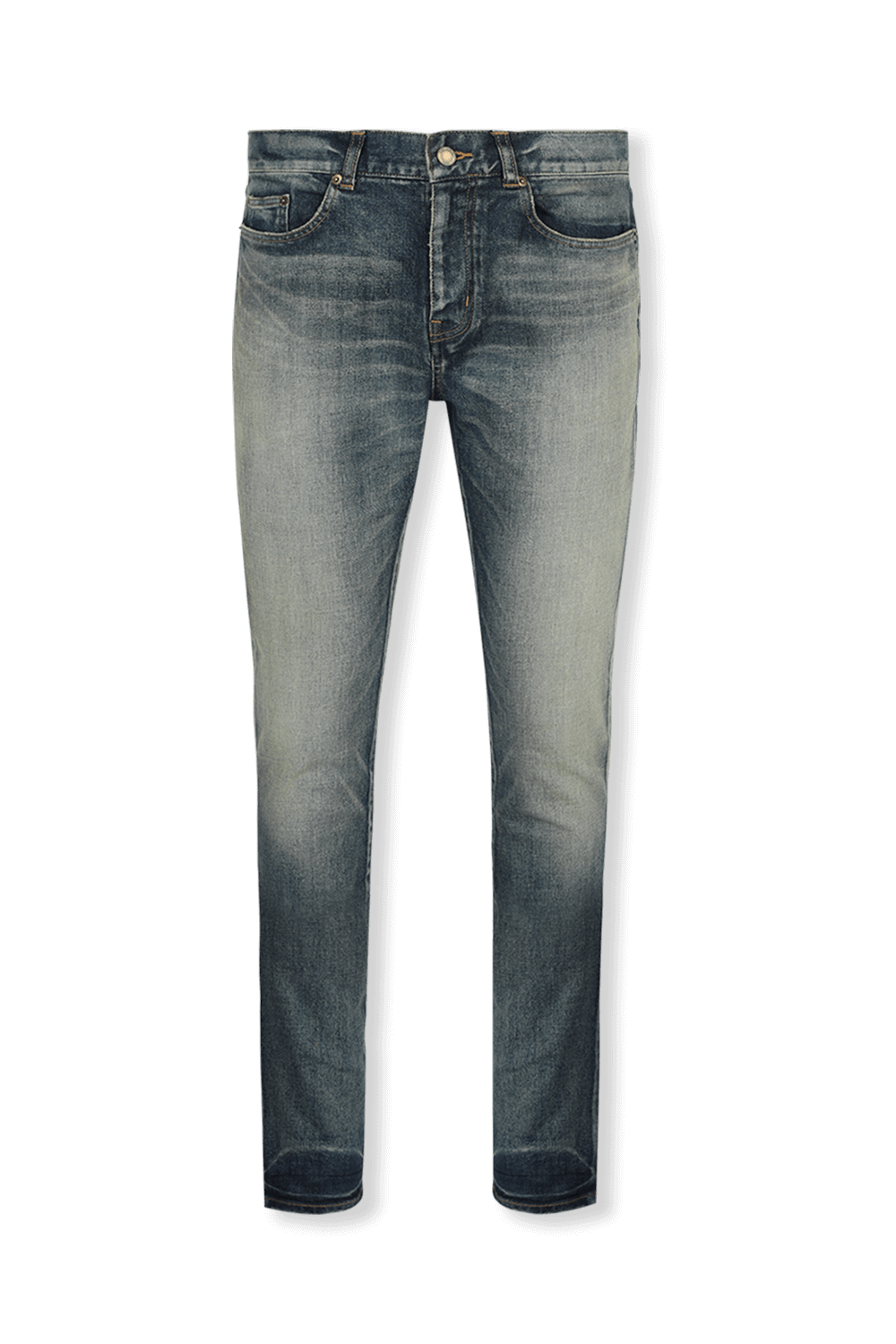 Skinny Medium Waist Jeans In Light Blue SAINT LAURENT