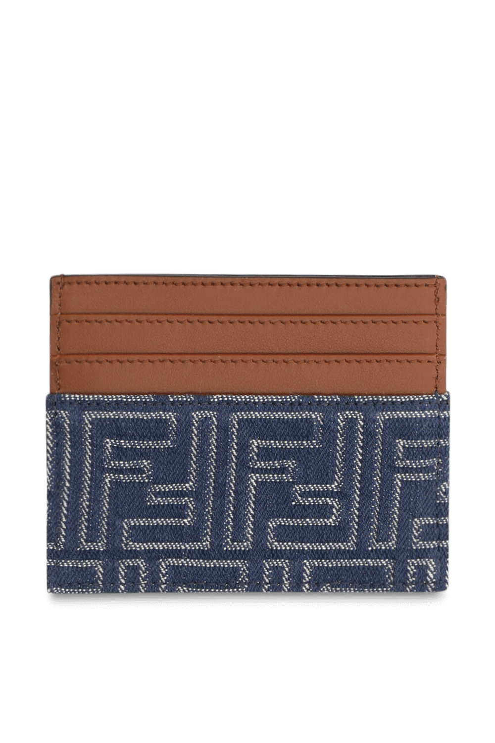 תמונה אחורית של ארנק כרטיסים ג'ינס