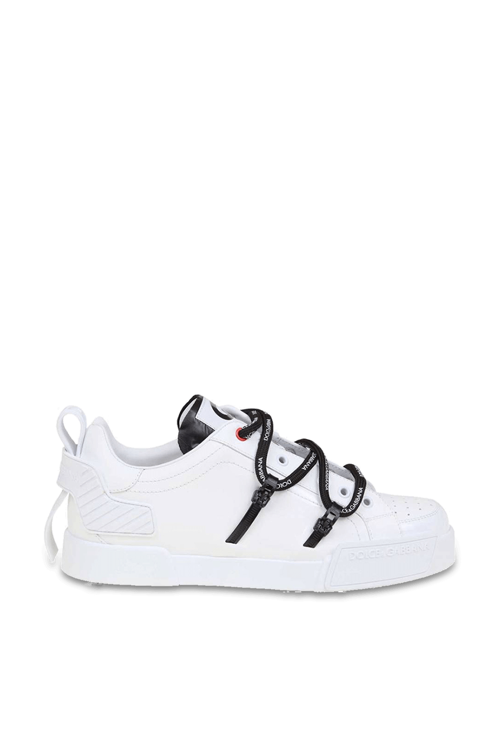 Portofino Lace Up Sneakers in White DOLCE & GABBANA