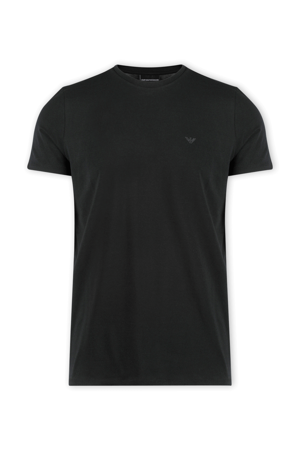 חולצת לוגו טי שחורה EMPORIO ARMANI