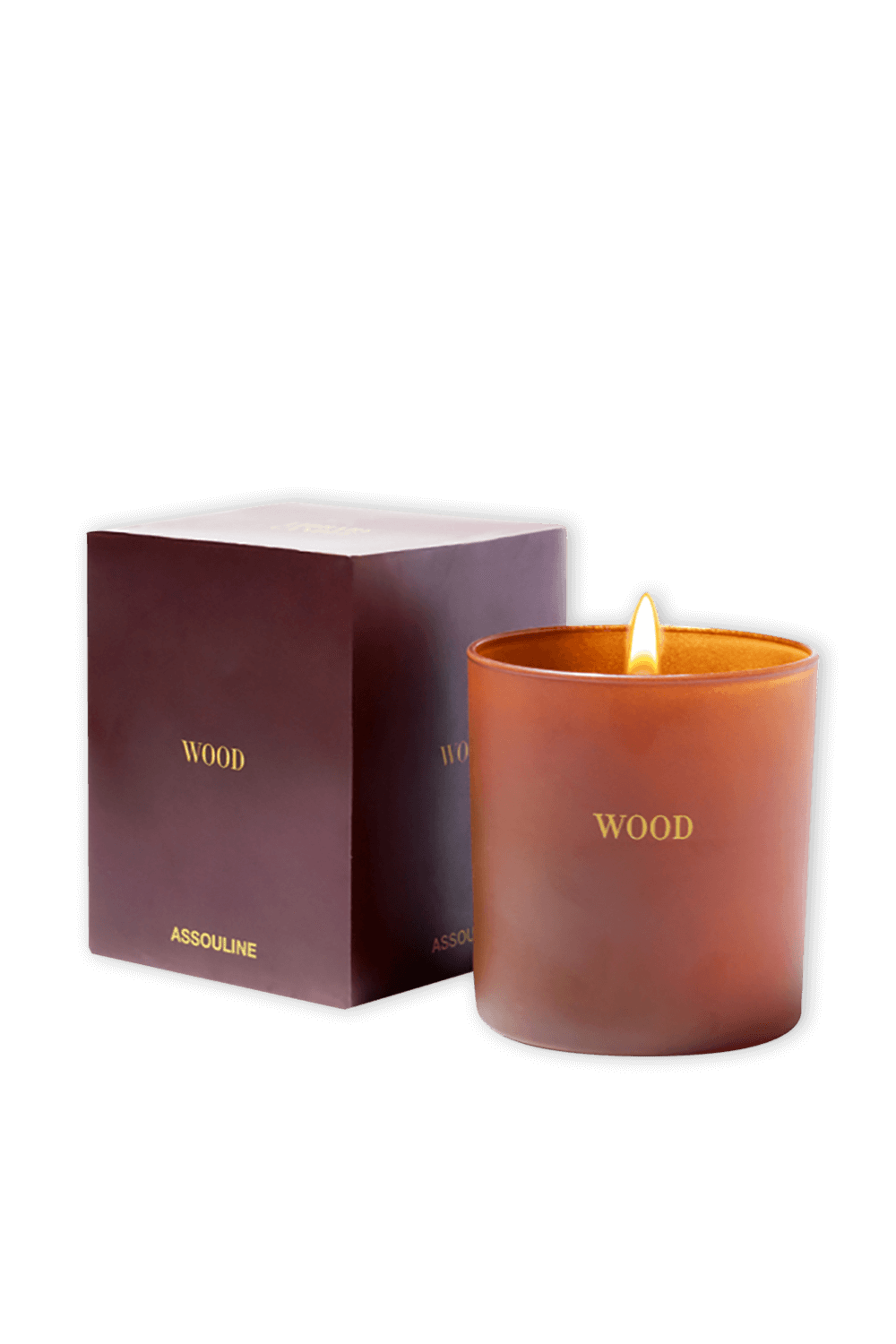 Wood Library Candle image number null ASSOULINE