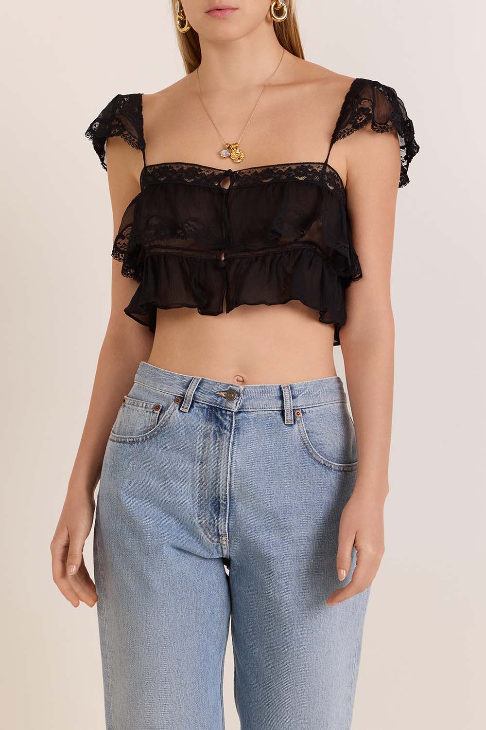 תמונת דוגמן קידמית של טופ בארלט משי