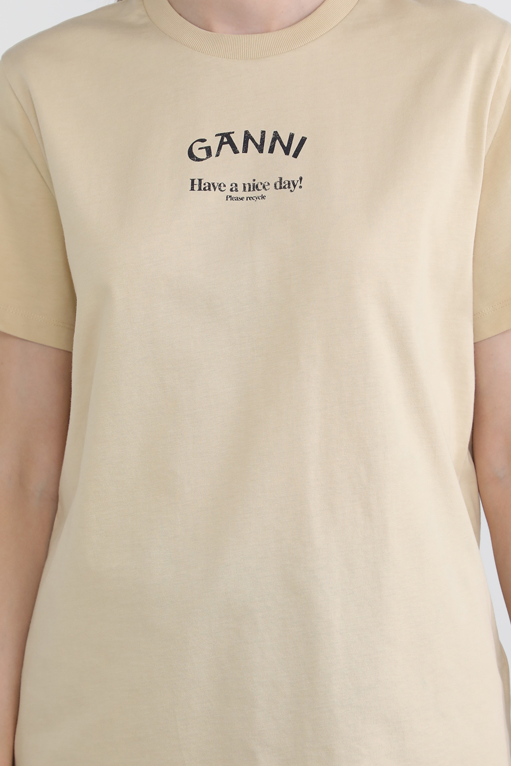 חולצת טי עם הדפס GANNI