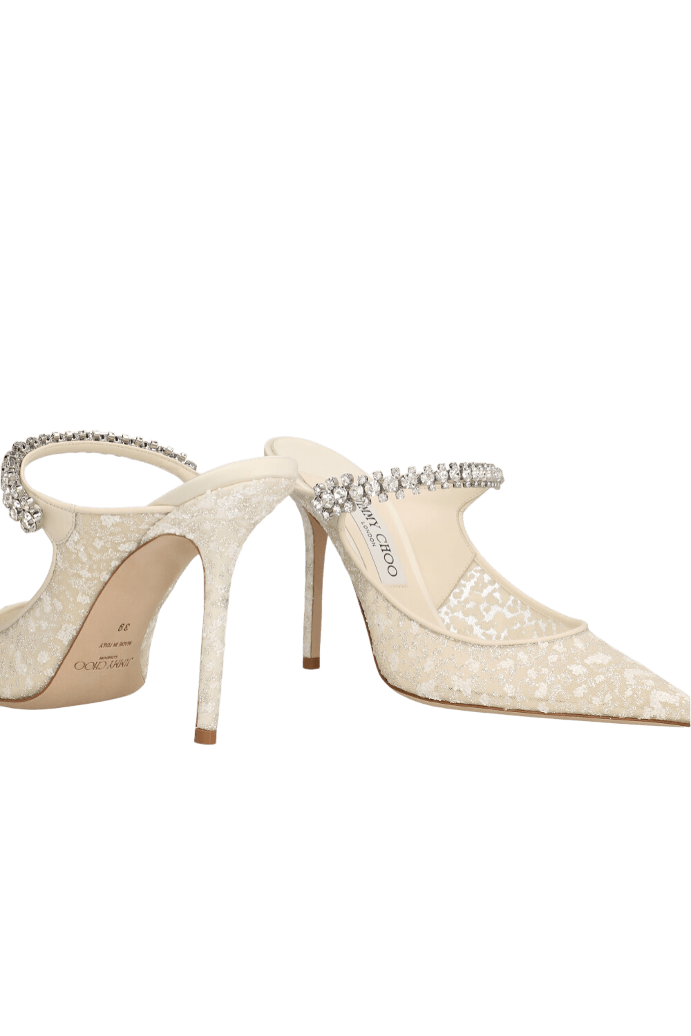 תמונת תקריב של נעלי עקב מיולס בינג 100