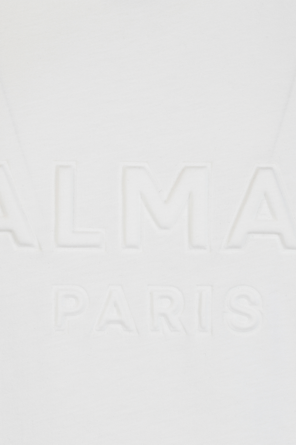חולצת טי מכותנה עם לוגו בולט BALMAIN